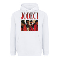 White JODECI 90S RB FUNK THROWBACK Heavyweight Hoodie - Craftify