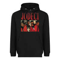 Black JODECI 90S RB FUNK THROWBACK Heavyweight Hoodie - Craftify