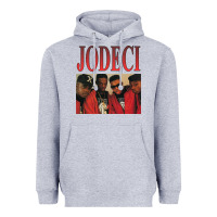 Heather Grey JODECI 90S RB FUNK THROWBACK Heavyweight Hoodie - Craftify