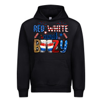 Black red white and boozy Urban Hoodie - RanaPortraitStore
