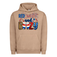 Pigment Burro red white and boozy Urban Hoodie - RanaPortraitStore