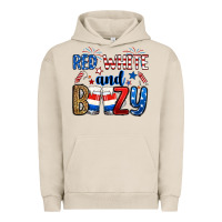 Pigment French Oak red white and boozy Urban Hoodie - RanaPortraitStore