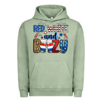 Pigment Oil Green red white and boozy Urban Hoodie - RanaPortraitStore