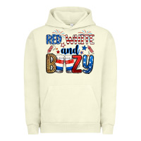 Pigment Pistachio red white and boozy Urban Hoodie - RanaPortraitStore
