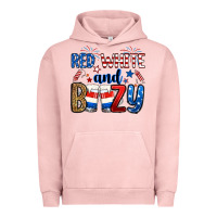 Pigment Salmon red white and boozy Urban Hoodie - RanaPortraitStore