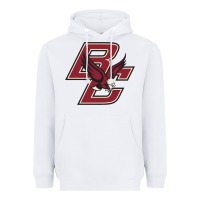 White boston college Heavyweight Hoodie - Craftify