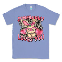 Colony Blue Somebunny loves you Easter Day Classic Tee - CowGirlArtShop