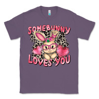 Lavender Somebunny loves you Easter Day Classic Tee - CowGirlArtShop