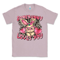 Lilac Somebunny loves you Easter Day Classic Tee - CowGirlArtShop