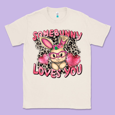 Somebunny Loves You Easter Day Classic Tee Designed By Cowgirlartshop