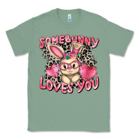 Sage Somebunny loves you Easter Day Classic Tee - CowGirlArtShop
