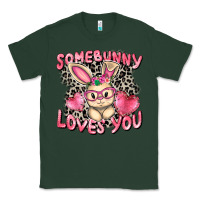 Sports Green Somebunny loves you Easter Day Classic Tee - CowGirlArtShop