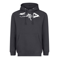 Smoke staind Heavyweight Hoodie - Craftify