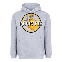 Heather Grey moon pie Heavyweight Hoodie - Craftify