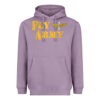 Lavender Vintage Fly Army Military Pilot Army Aviation Branch Heavyweight Hoodie - Craftify