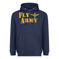 Navy Vintage Fly Army Military Pilot Army Aviation Branch Heavyweight Hoodie - Craftify