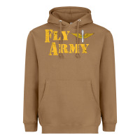 Toasted Coconut Vintage Fly Army Military Pilot Army Aviation Branch Heavyweight Hoodie - Craftify