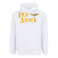 White Vintage Fly Army Military Pilot Army Aviation Branch Heavyweight Hoodie - Craftify