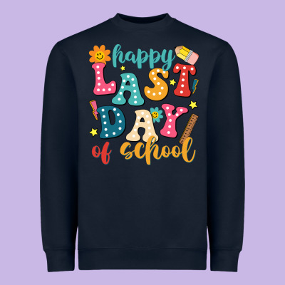 Happy Last Day Of School Heavyweight Sweatshirt Designed By Jahusdesignshop