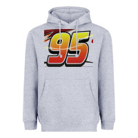 Heather Grey No 95 McQueen Heavyweight Hoodie - Craftify