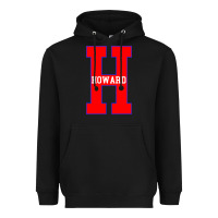 Black howard letter Heavyweight Hoodie - Craftify