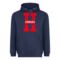Navy howard letter Heavyweight Hoodie - Craftify