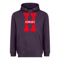 Plum howard letter Heavyweight Hoodie - Craftify