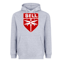 Heather Grey Bell Helicopter Textron Aerospace Heavyweight Hoodie - Craftify