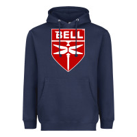 Navy Bell Helicopter Textron Aerospace Heavyweight Hoodie - Craftify