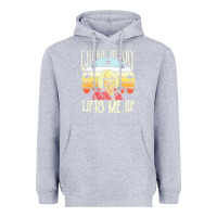 Heather Grey cherie berry lifts me up Heavyweight Hoodie - Craftify