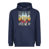 Navy cherie berry lifts me up Heavyweight Hoodie - Craftify
