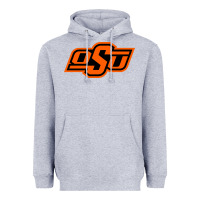 Heather Grey Oklahoma St University Heavyweight Hoodie - Craftify