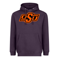 Plum Oklahoma St University Heavyweight Hoodie - Craftify
