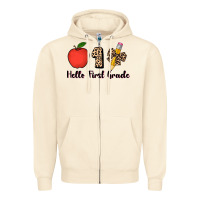 Sandshell hello first grade leopard 3200x2400 Zipper Hoodie - AdoDesignShop