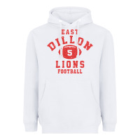 White Friday Night Lights East Dillon Lions Football Jersey Heavyweight Hoodie - Craftify