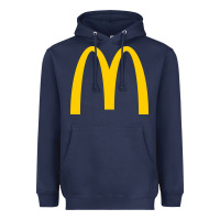 Navy mcd onald's golden arches Heavyweight Hoodie - Craftify