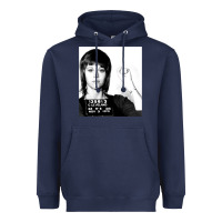 Navy Jane Fonda Mugshot GIFT Heavyweight Hoodie - Craftify