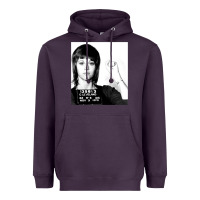 Plum Jane Fonda Mugshot GIFT Heavyweight Hoodie - Craftify