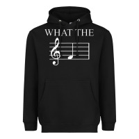 Black what the f note key music humor gift Heavyweight Hoodie - Craftify