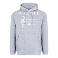 Heather Grey what the f note key music humor gift Heavyweight Hoodie - Craftify