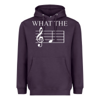 Plum what the f note key music humor gift Heavyweight Hoodie - Craftify