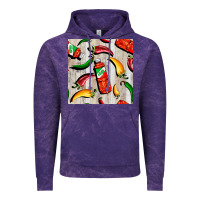Cloud Purple mexican chili and pepper seamless pattern Vintage Hoodie - BundleAndBundleShop