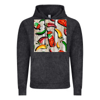 Vintage Black mexican chili and pepper seamless pattern Vintage Hoodie - BundleAndBundleShop