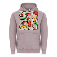 Vintage Zinc mexican chili and pepper seamless pattern Vintage Hoodie - BundleAndBundleShop