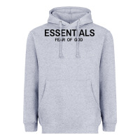Heather Grey Fear Of God Essentials Heavyweight Hoodie - Craftify