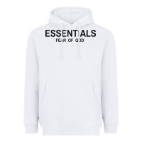 White Fear Of God Essentials Heavyweight Hoodie - Craftify