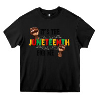 Black its the juneteenth for me Heavy Core Tee - CowGirlArtShop