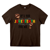 Chocolate Brown its the juneteenth for me Heavy Core Tee - CowGirlArtShop