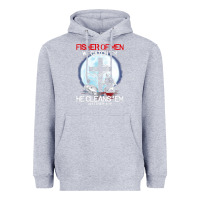 Heather Grey fisher of men we catch  em he cleans  em matthew 4 19 Heavyweight Hoodie - Craftify