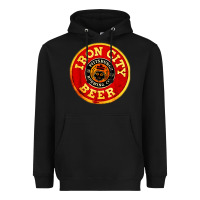 Black #beer irons city Heavyweight Hoodie - Craftify